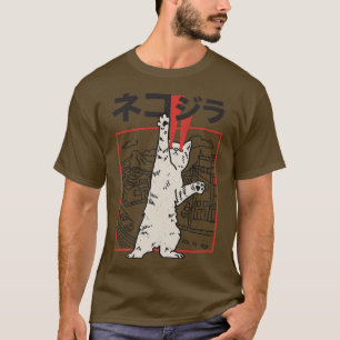 T-shirt Japon Chat Zilla Harajuku Chats Chatons Anime Mang
