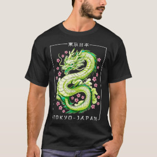 T-shirt Japon Dragon Tokyo Japon 80s Asiatique Mythique An