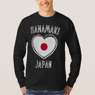 T-shirt Japon Drapeau Coeur Hanamaki