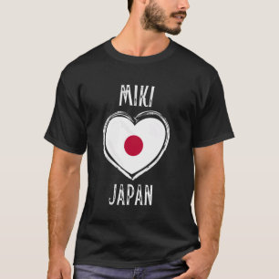 T-shirt Japon Drapeau Coeur Miki