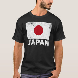 T-shirt Japon Drapeau Vintage Japonais Origine Nationalité