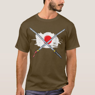 T-shirt Japon épées Shinai Katana Samurai Ninja Sinobi Wa