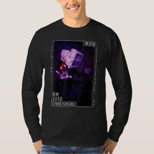 T-shirt Japon esthétique Cyberpunk Cyborg 80s Futurisme