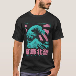 T-shirt Japon Esthétique Hokusai Japonais Grande vague au