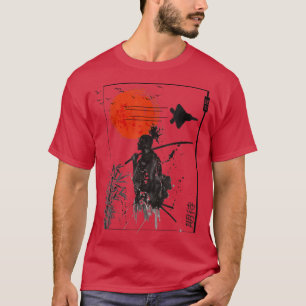 T-shirt Japon esthétique Samurai Coréen Vaporwave S