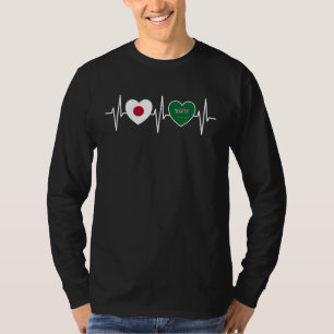 T-shirt Japon et Arabie saoudite Drapeau de l'Arabie saoud