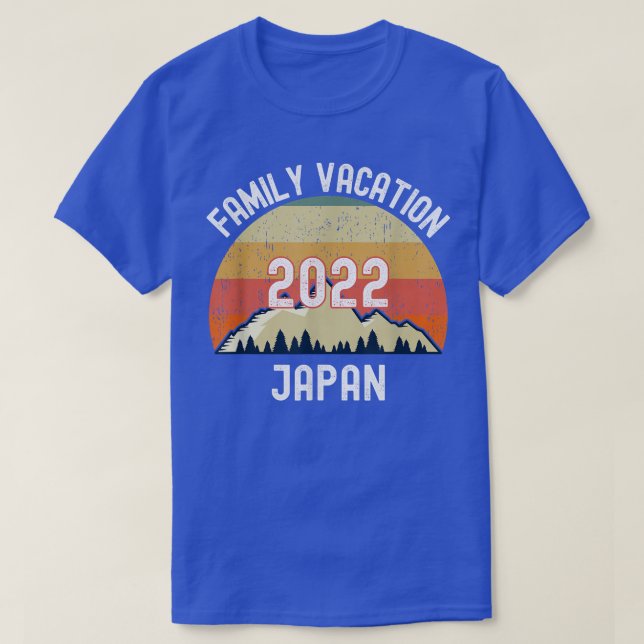 T-shirt Japon Famille Vacation 2022 Correspondant490 (Design devant)