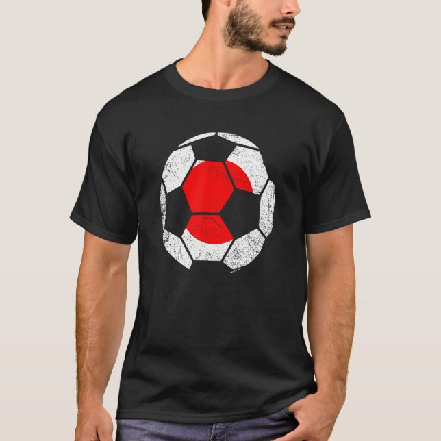 T-shirt Japon Football Monde Football Fan Japonais Pays B (Devant)