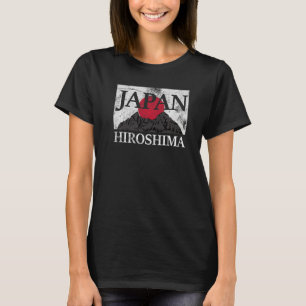 T-shirt Japon Hiroshima Fuji drapeau