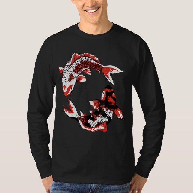 T-shirt Japon Koi Japonais Poisson Fleur de Cerise 37 (Devant)