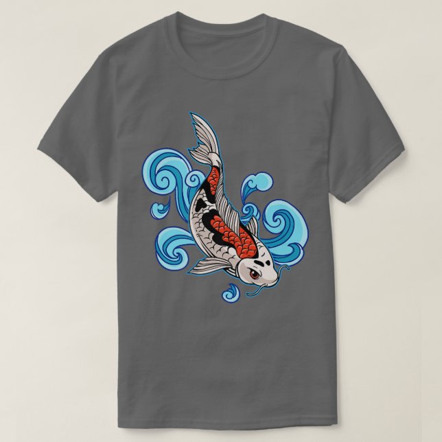 T-shirt Japon Koi poisson tatouage japonais (Design devant)