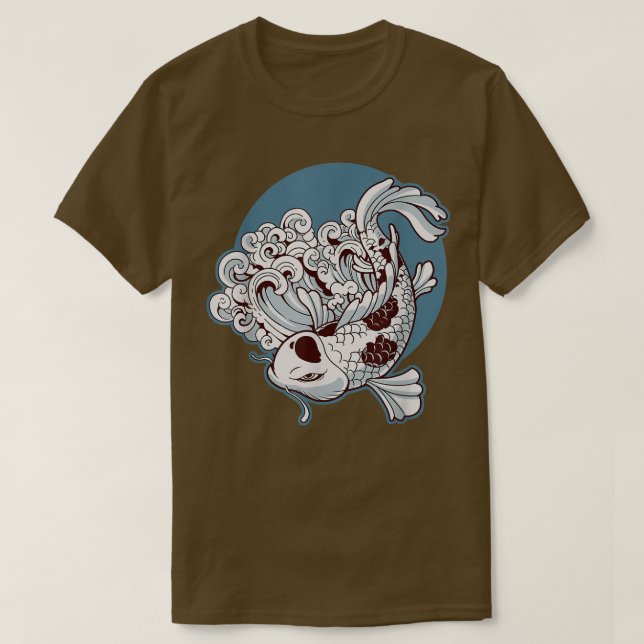 T-shirt Japon Koi poisson tatouage japonais 531 (Design devant)