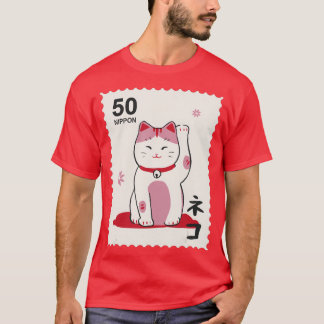 T-shirt Japon manekineko Chat traditionnel japonais
