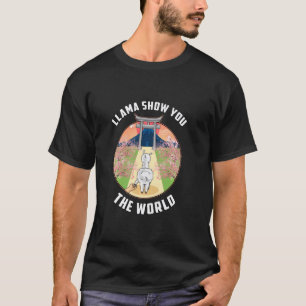 T-shirt Japon, Mont Fuji, Tokyo Llama vous montre le monde