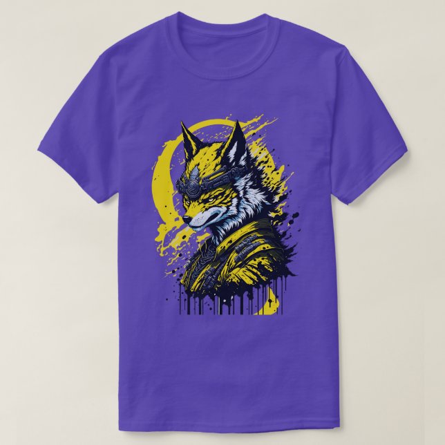 T-shirt Japon ninja loup (Design devant)