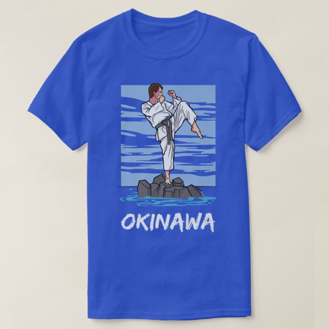 T-shirt Japon Okinawa Karate Fighter (Design devant)