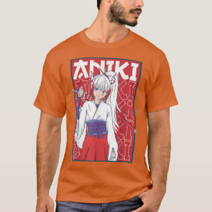 T-shirt Japon Oni démon fille Katana frère Manga Anime An