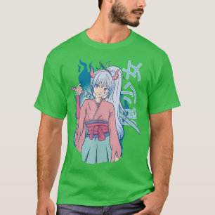 T-shirt Japon Oni Demon Girl Katana Manga Anime Art