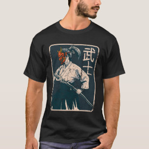 T-shirt Japon rétro Japon Samurai japonais Geisha Artw