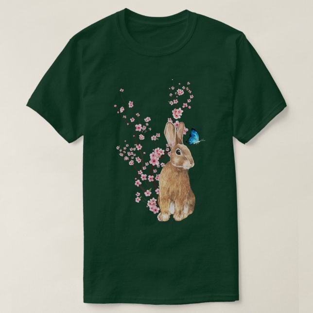 T-shirt Japon Sakura Cerry Blossom Rabin Japonais (Design devant)