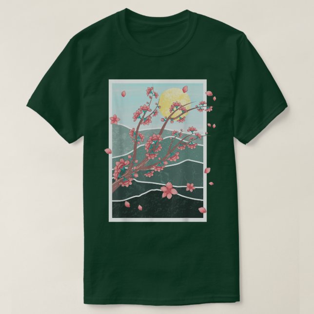 T-shirt Japon Sakura Fleur rose Fleur japonaise Fleur de c (Design devant)
