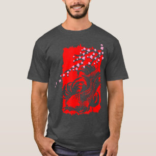 T-shirt Japon Sakura Poisson cerisier Arbre en fleurs de p