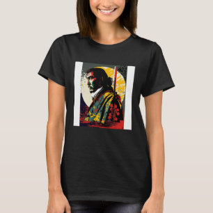 T-shirt Japon Samouraï Rétro Vintage Épée Guerrier Japonai
