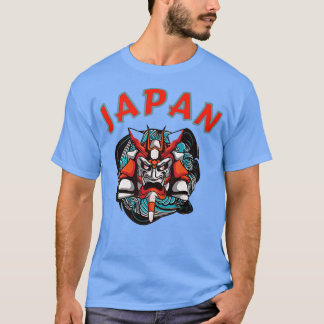 T-shirt Japon Samurai Masque graphique (2)
