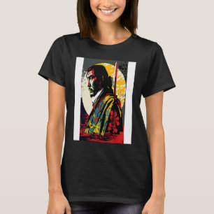 T-shirt Japon Samurai Retro Vintage Sword Warrior Japonais