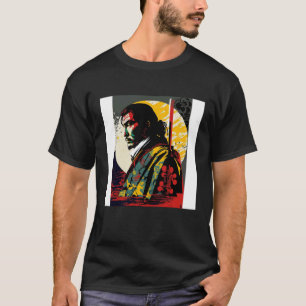 T-shirt Japon Samurai Retro Vintage Sword Warrior Japonais