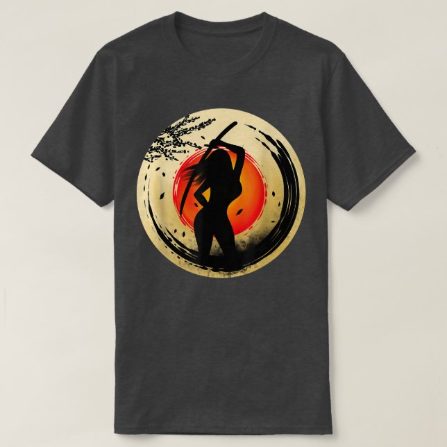 T-shirt Japon Samurai Warrior572 (Design devant)