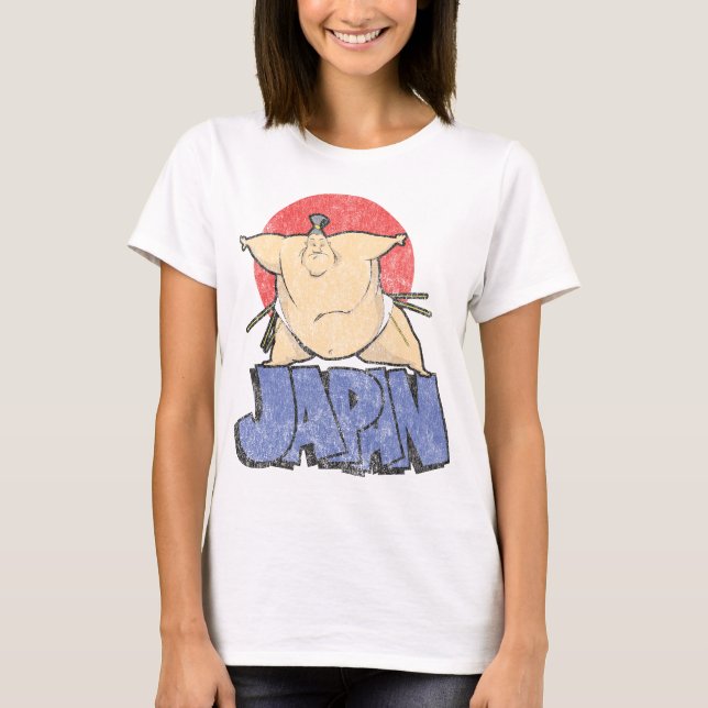 T-shirt Japon Sumo Vintage (Devant)