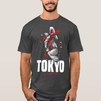 T-shirt Japon Tokyo Japonais Koi p Nishikigoi Poisson 2