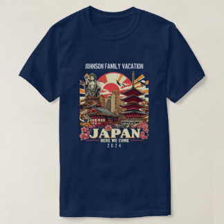 T-shirt Japon Vacances Nom personnalisé Année Correspondan