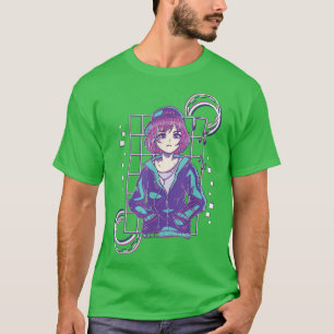 T-shirt Japon Vaporwave et Vaporwave avec fille Vaporwave
