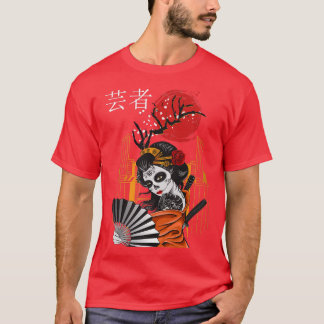 T-shirt Japon Zombie Anime Otaku Grunge Rétro Tokyo Kanji