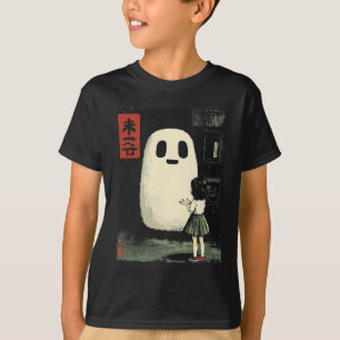 T-shirt Japonais Amical Fantôme Éffrayant Anime Halloween 