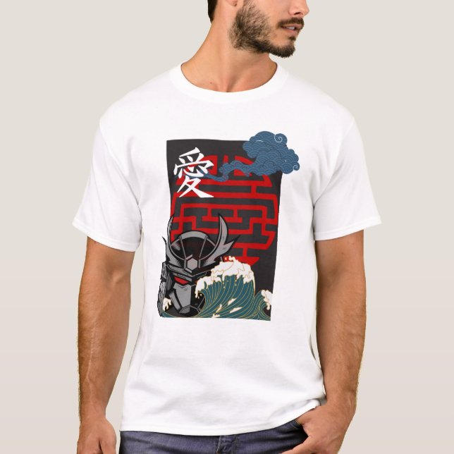 T-shirt japonais blanc (Devant)