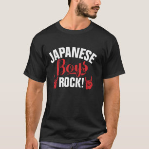 T-shirt Japonais Boys Rock Japonais Long Sleeve T Shirt
