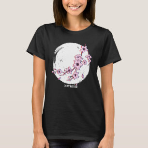 T-shirt Japonais Cherry Blossom esthétique Vaporwave Otaku