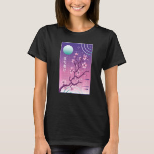 T-shirt Japonais Cherry Blossom Vaporwave Sakura Esthétiqu