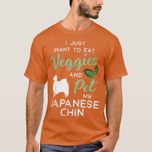 T-shirt Japonais Chin Funny Vegan propriétaire Amoureux de