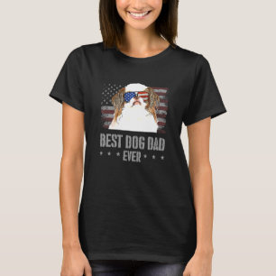 T-shirt Japonais Chin Meilleur Chien Papa Jamais Rétro Éta