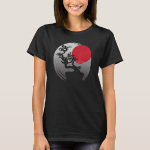 T-shirt Japonais coucher de soleil spirituel Japon Zen Bon