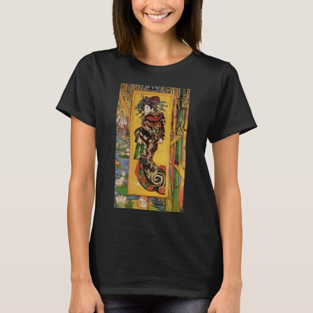 T-shirt Japonais Courtesan Oiran par Vincent van Gogh (Devant)