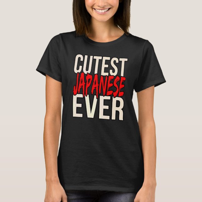 T-shirt Japonais Cutest Jamais (Devant)