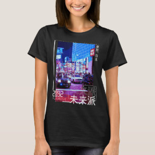 T-shirt Japonais Cyberpunk Tokyo Streetwear Aesthetic Japa