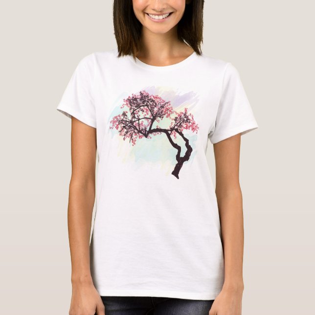 T-shirt japonais de fleur de cerisier (Devant)