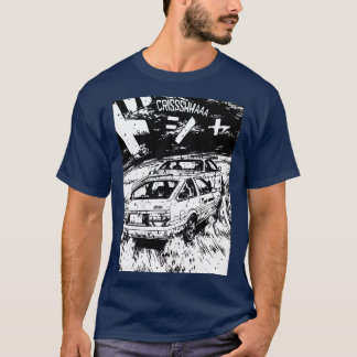 T-shirt Japonais Drift Racer AE86 Drifting Eurobeat Inten