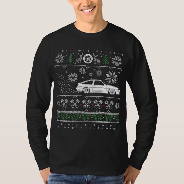 T-shirt Japonais Drifting initial voiture dérive Love Ugly (Devant)